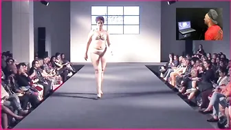 Plus Size Curvy Women's Walking in Lingerie -Plus Size Fashion Show #2