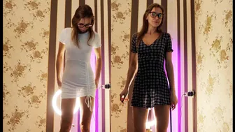 Tina try on haul transparent short dresses