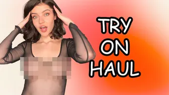 [4K] Transparent Try on Haul 2024 | No Bra Challenge | See through | Sheer Dresses