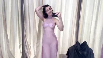 [4K] Exploring Transparent Clothes Try On Haul with Anna | Summer See-through 2024 | No Bra #3