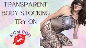 4K Body Stocking Try On | MomBod | Darker Eris | Masked Mama | Lingerie