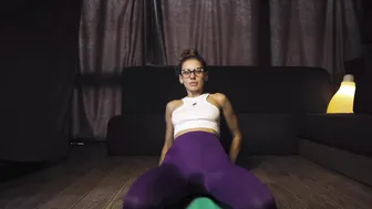 Yoga stretching in leggings | Tina girl #8