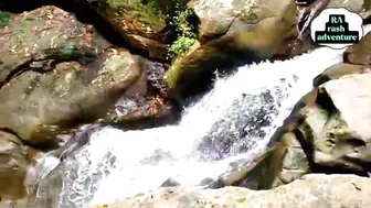 Walking to the top of the mountain & camping enjoying a waterfall in the middle of the forest #10