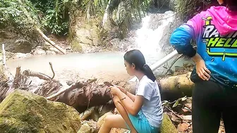 Outback Tribe In The Middle Of The Forest Blue Waterfall Under The Foot Of The Mountain #3