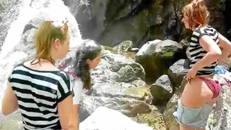 EXPLORING.!! Di tengah Hutan Ketemu Turis Cantik Girl From Holland Take a Bath in Sulawesi Waterfall #1