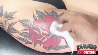 Big red rose tattoo #2