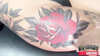 Big red rose tattoo #3