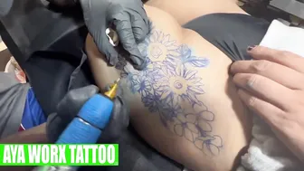 SEXY BEAUTIFUL FLORAL TATTOO #5