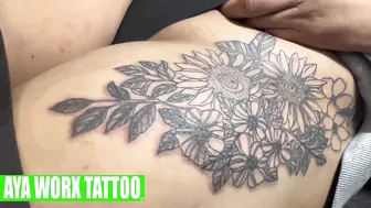 SEXY BEAUTIFUL FLORAL TATTOO #9