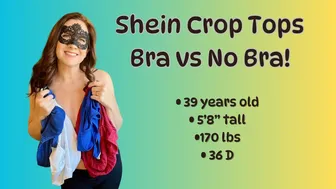 Bra vs No Bra Crop Top Try On | Mature Mombod | DarkerEris