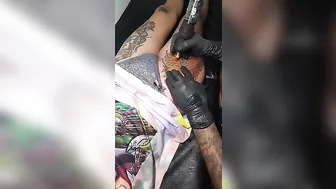 Sexy lady bring her stunning koi fish tattoo to life #5