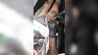 Sexy lady bring her stunning koi fish tattoo to life #7