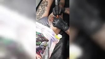 Sexy lady bring her stunning koi fish tattoo to life #8