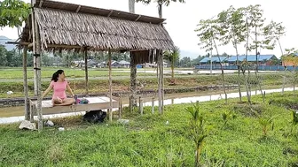 Aktifitas Warga sore hari di Sawah||Rumput Hijau Persawahan #10