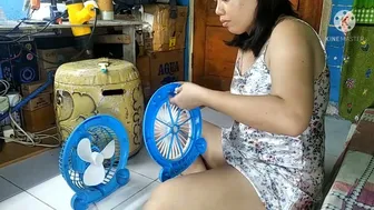 kipas mini doraemon