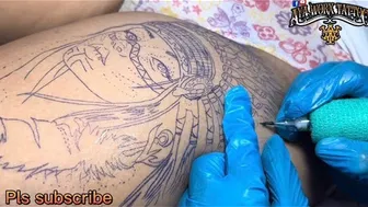 INDIAN TATTOO DESIGN // TIME-LAPSE