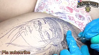 INDIAN TATTOO DESIGN // TIME-LAPSE #3