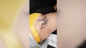 Watch this Butterfly Tattoo - Thigh Tattoo #3