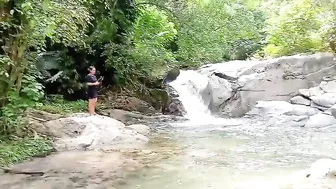 Exploring sungai bersih Super dingin di tengah hutan dekat Kampungan Di atas Pegunungan udara Sejuk #2