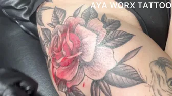 Malaking Bulaklak na TATTOO #8