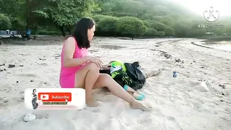 Jalan jalan ke pantai di suasana pagi hari suasana pedesaan #4