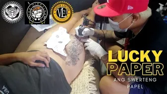 ANG SWERTENG PAPEL - (THE LUCKY PAPER) - THIGH TATTOO #1