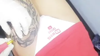 Thigh tattoo - sexy ni boss #2