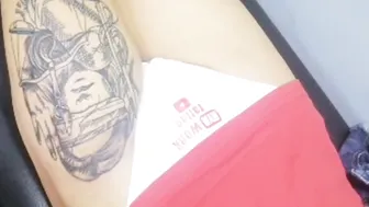 Thigh tattoo - sexy ni boss #3