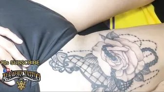 focus time - thigh tattoo #7