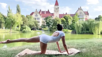 Real Time | Wonderful Yoga Flow in The Park | Deep Relaxation with Mirra #yoga#contortion#stretching #4