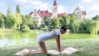 Real Time | Wonderful Yoga Flow in The Park | Deep Relaxation with Mirra #yoga#contortion#stretching #5