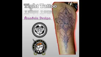 Thigh Tattoo - Mandala Design