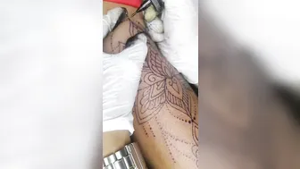 Thigh Tattoo - Mandala Design #10