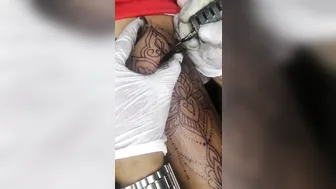 Thigh Tattoo - Mandala Design #9