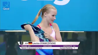 Women's Diving | Louisa Stawczynski (Germany) | 1m Springboard | Olympics #6