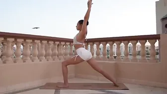 Balcony Yoga Flow with Mirra #yoga#contortion#stretching #3