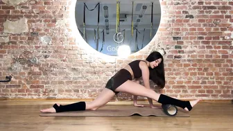 Real Time | Best Exercises with Roller | Full Body Stretch with Mirra #contortion#yoga#stretching #5