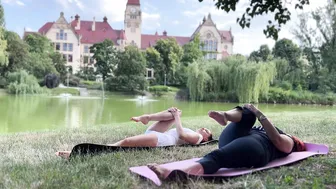 YOGA WITH MY MOM ♥️♥️ Basic Stretching For Beginners with Mirra #contortion#yoga#stretching #6