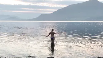 Norway ♥️♥️♥️♥️ swimming in the fjord. Моржевание, закаливание #3