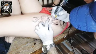 Grabe kinis ni boss mapagmahal - Thigh Tattoo #9