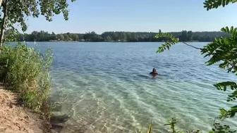 August 2023, morning swimming