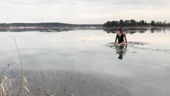 19.01.2023, swimming in ice water, закаливание, моржевание #6