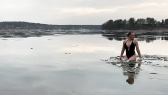 19.01.2023, swimming in ice water, закаливание, моржевание #7