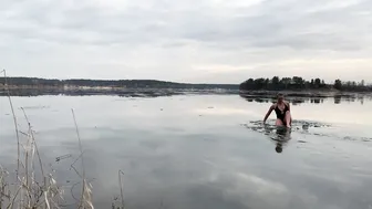 19.01.2023, swimming in ice water, закаливание, моржевание #8