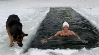 30.01.2022, моржевание, закаливание, winter swimming #1