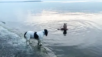 July 2023. Svetlovodsk. Evening swimming #10