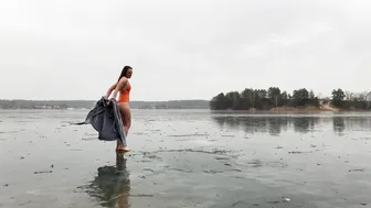 December, +3, swimming in ice water, закаливание, моржевание #5