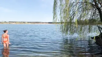 25.04.2022, evening swimming in cold water with swans ♥️♥️ #4