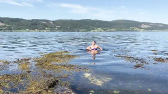 Моржевание в Норвегии ♥️♥️♥️♥️ Swimming in Norway ♥️♥️♥️♥️ #8