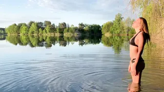 20.05.2022, +9, 5:30, morning swimming in cold water, закаливание #5